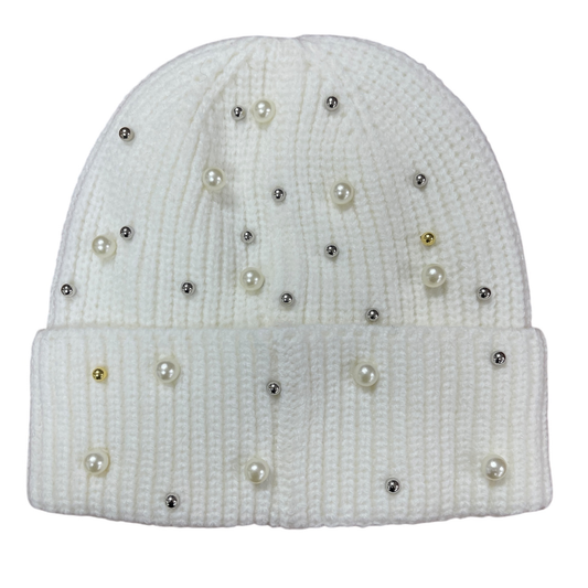 stone  beanie white