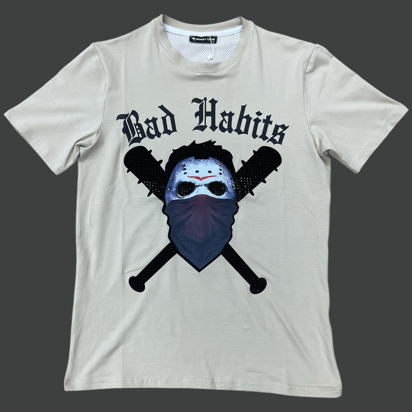 Money Club Bad Habit Tee black wheat