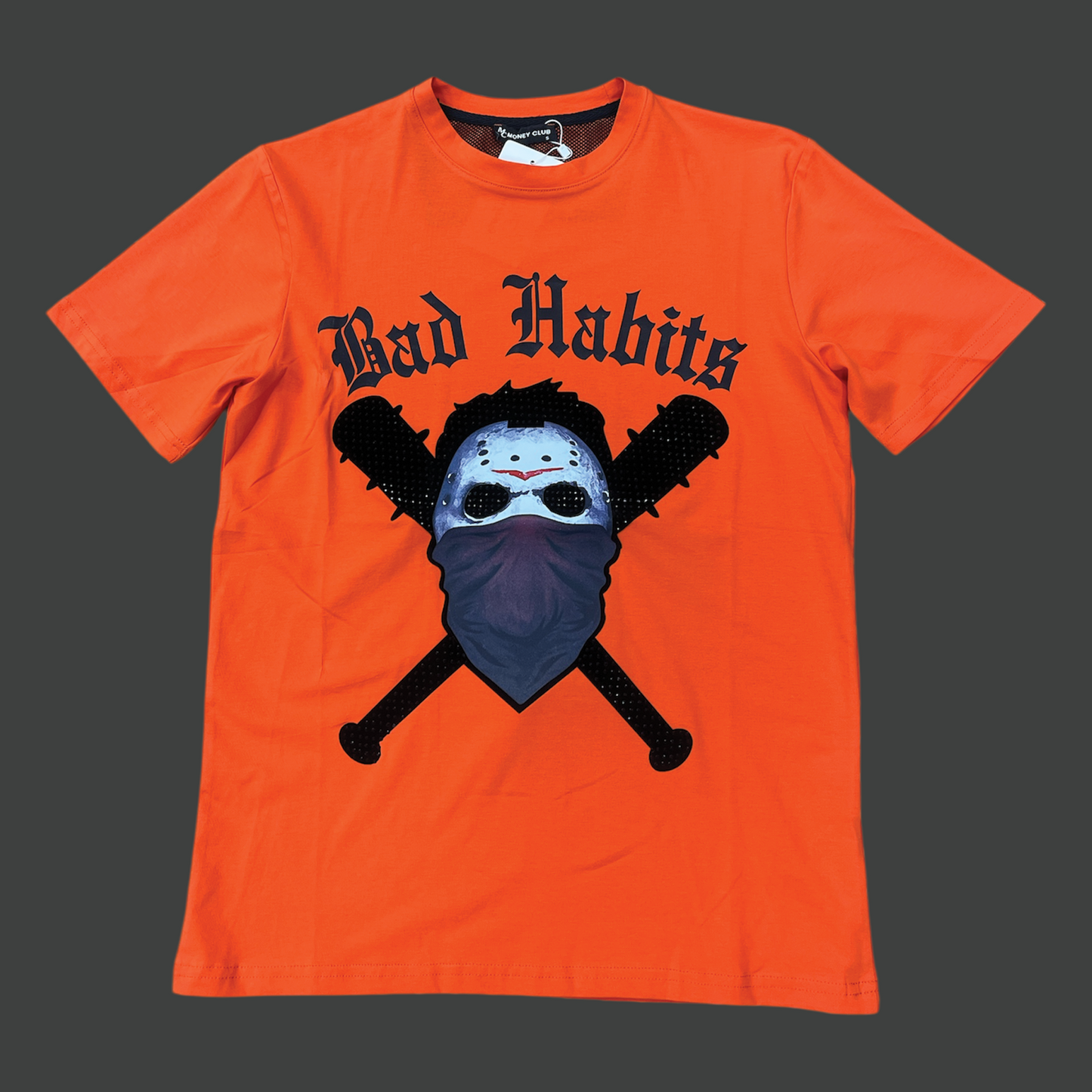 Money Club Bad Habit Tee Orange.