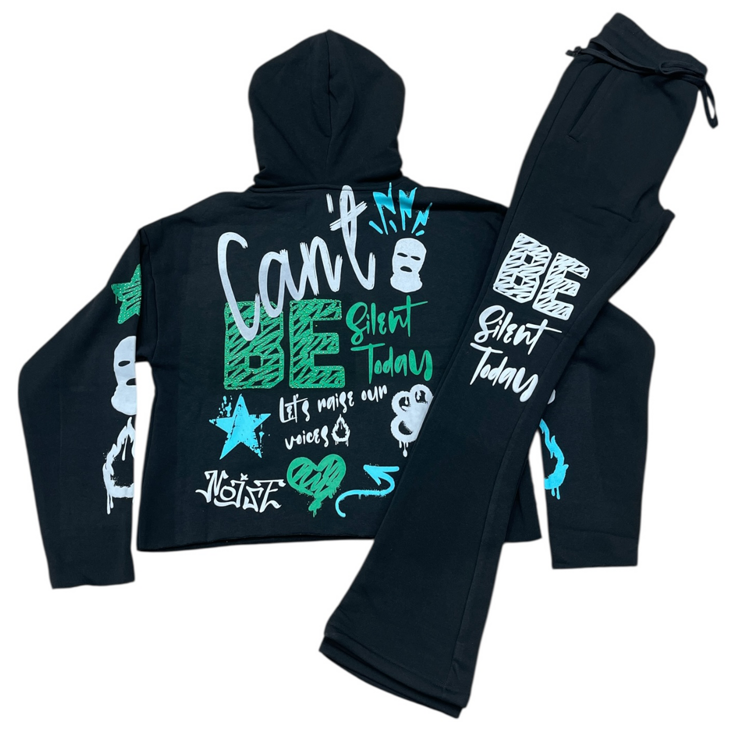 Cant Be Crop set  black