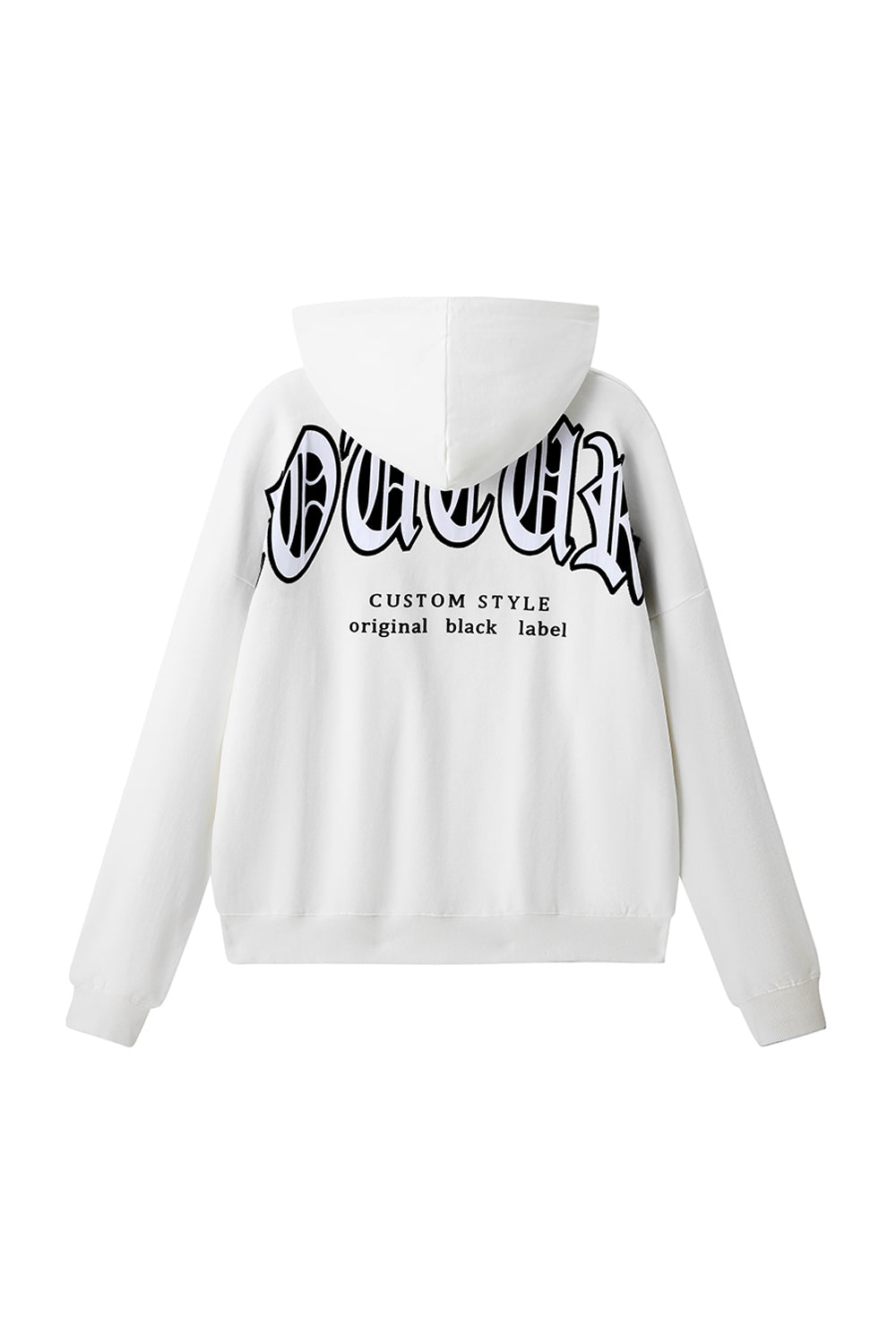Men Black Label "COUTURE" Hoodie white