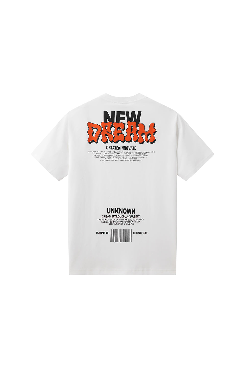 Men Black Label "DREAM" Oversize T-Shirt