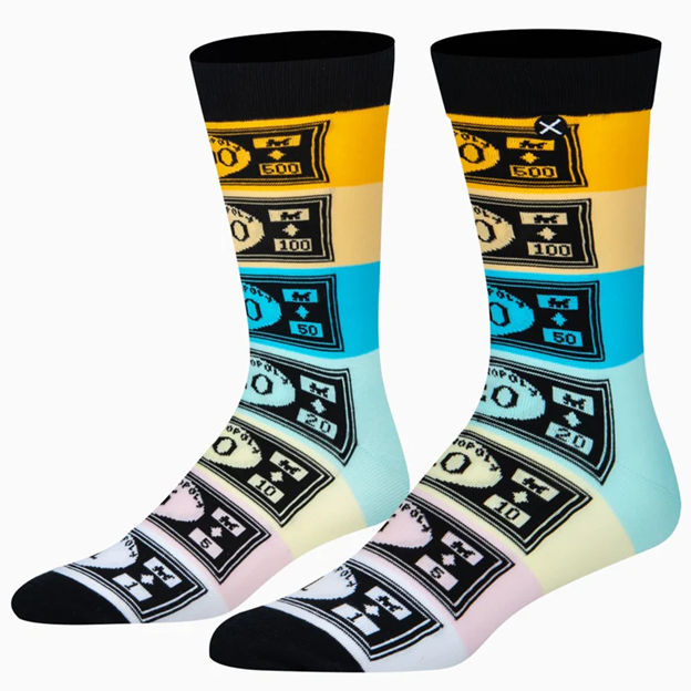 MONOPOLY MONEY SOCKS