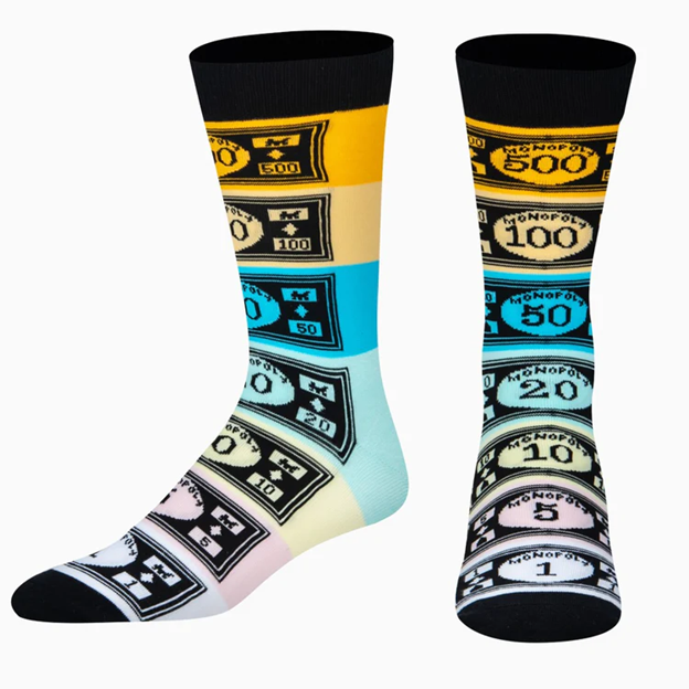 MONOPOLY MONEY SOCKS