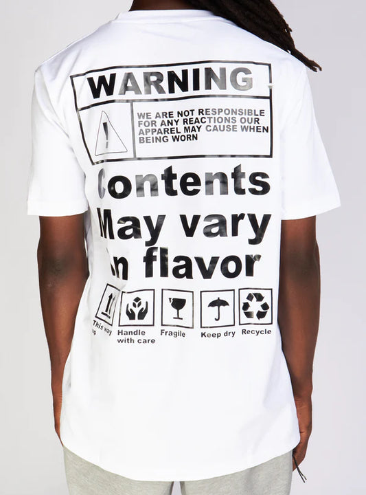 Rad Boyz T-Shirt - Warning - White