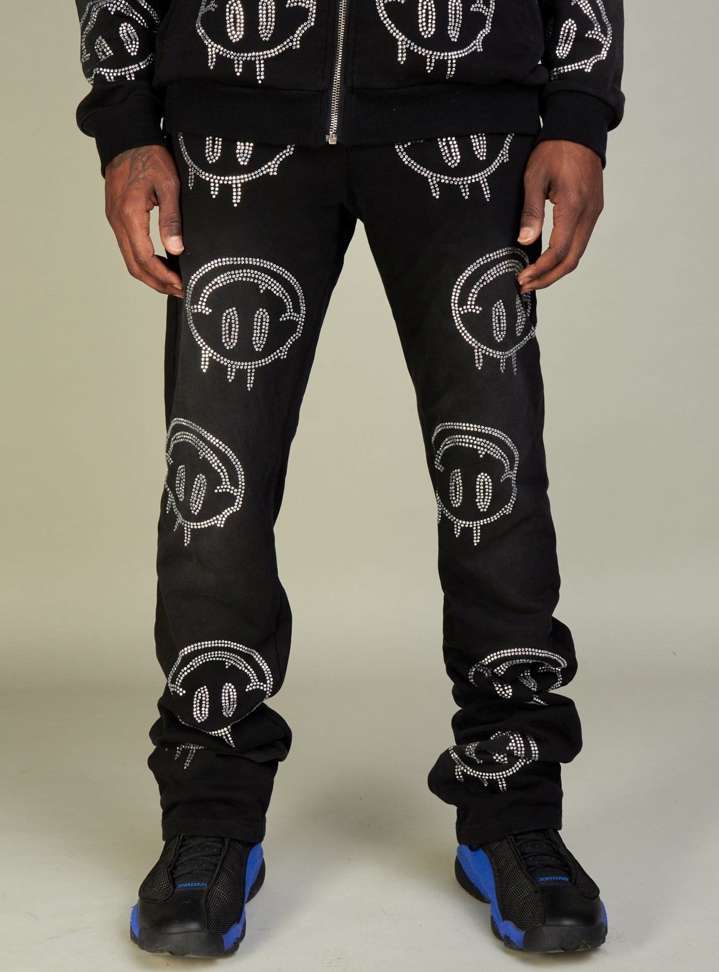 politics   stacked set - Hayes - Black(hoodie and pants)