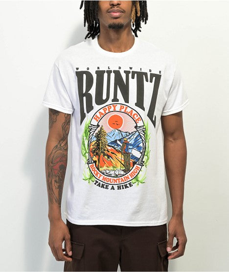 Copy of RUNTZ - HAPPY PLACE-TEE (WHITE)