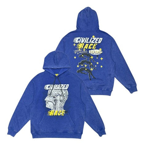 CIVILIZED HUMAN RACE HOODIES - ROYAL