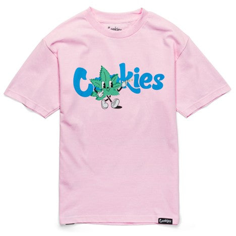 WEED CARTOON TEE (PINK)