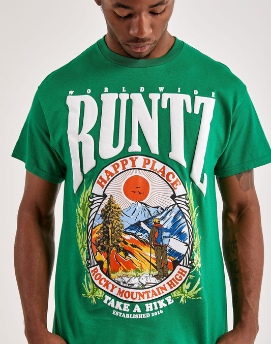 RUNTZ - HAPPY PLACE-TEE (GREEN)