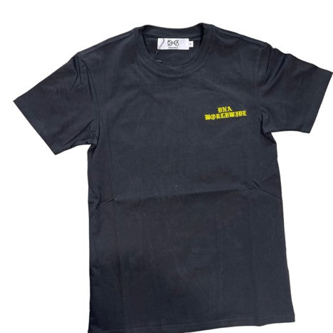 DNA WORLDWIDE EMBROIDERED BLACK/YELLOW TEE