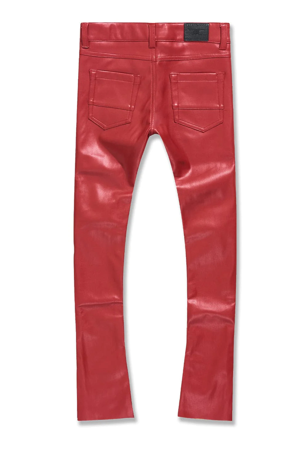 KIDS STACKED  LEATHER PANTS