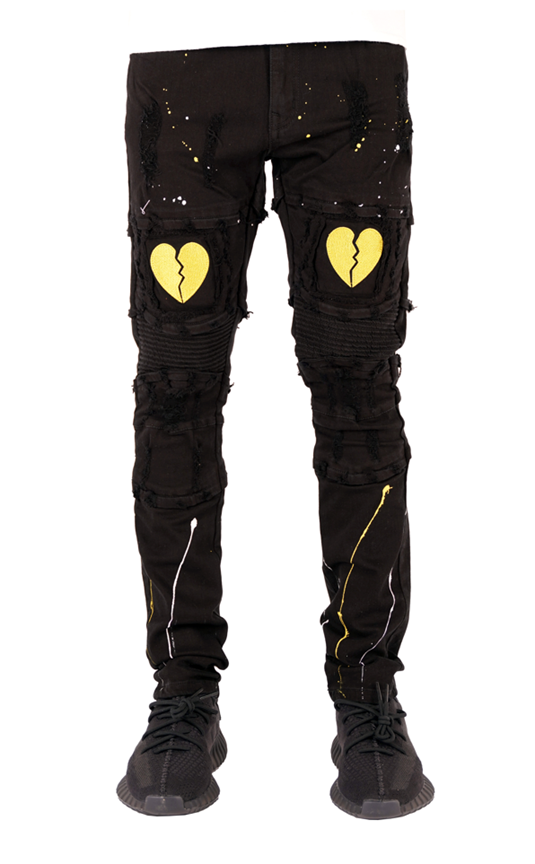 Broken Heart Jeans - Yellow