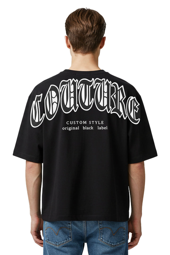 Men Black Label "COUTURE" Oversize T-Shirt