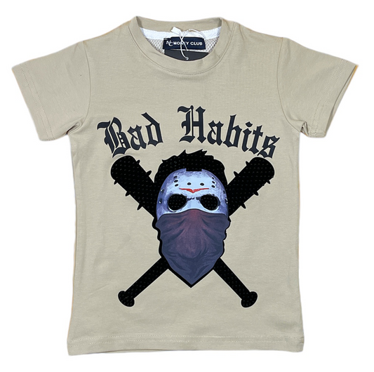habits boy's T-shirt(beige)