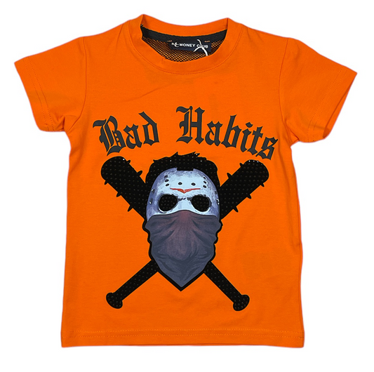 habits boy's T-shirt(orange)