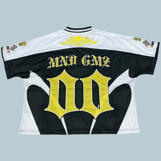 mind games crop tee green