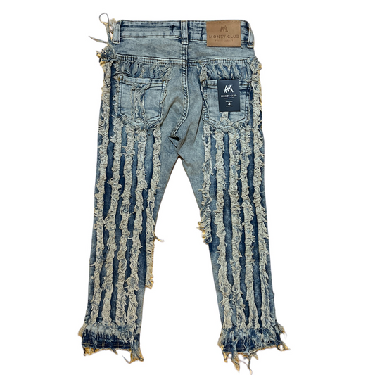LK Vertical Distressed Jeans ( Vintage)
