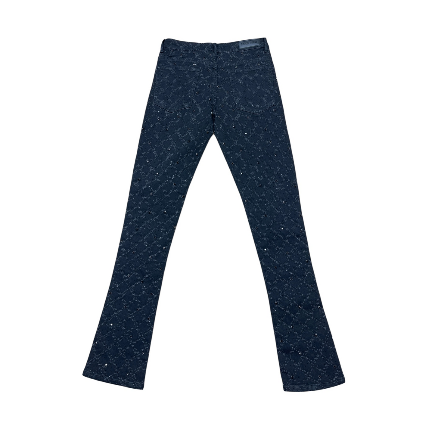 Mind Games stone  Out Stacked Jeans -gray