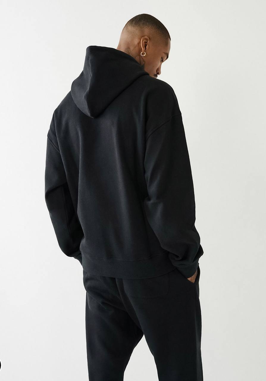 Copy of TRUE RELIGION LOGO RELAXED HOODIE ( BLACK )