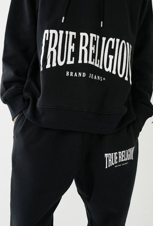 Copy of TRUE RELIGION LOGO RELAXED HOODIE ( BLACK )