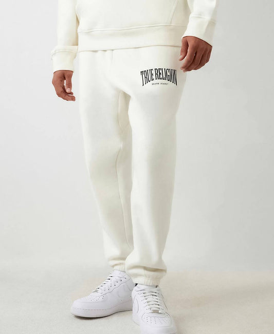 RELAXED ARCHED LOGO JOGGER ( CREAM )