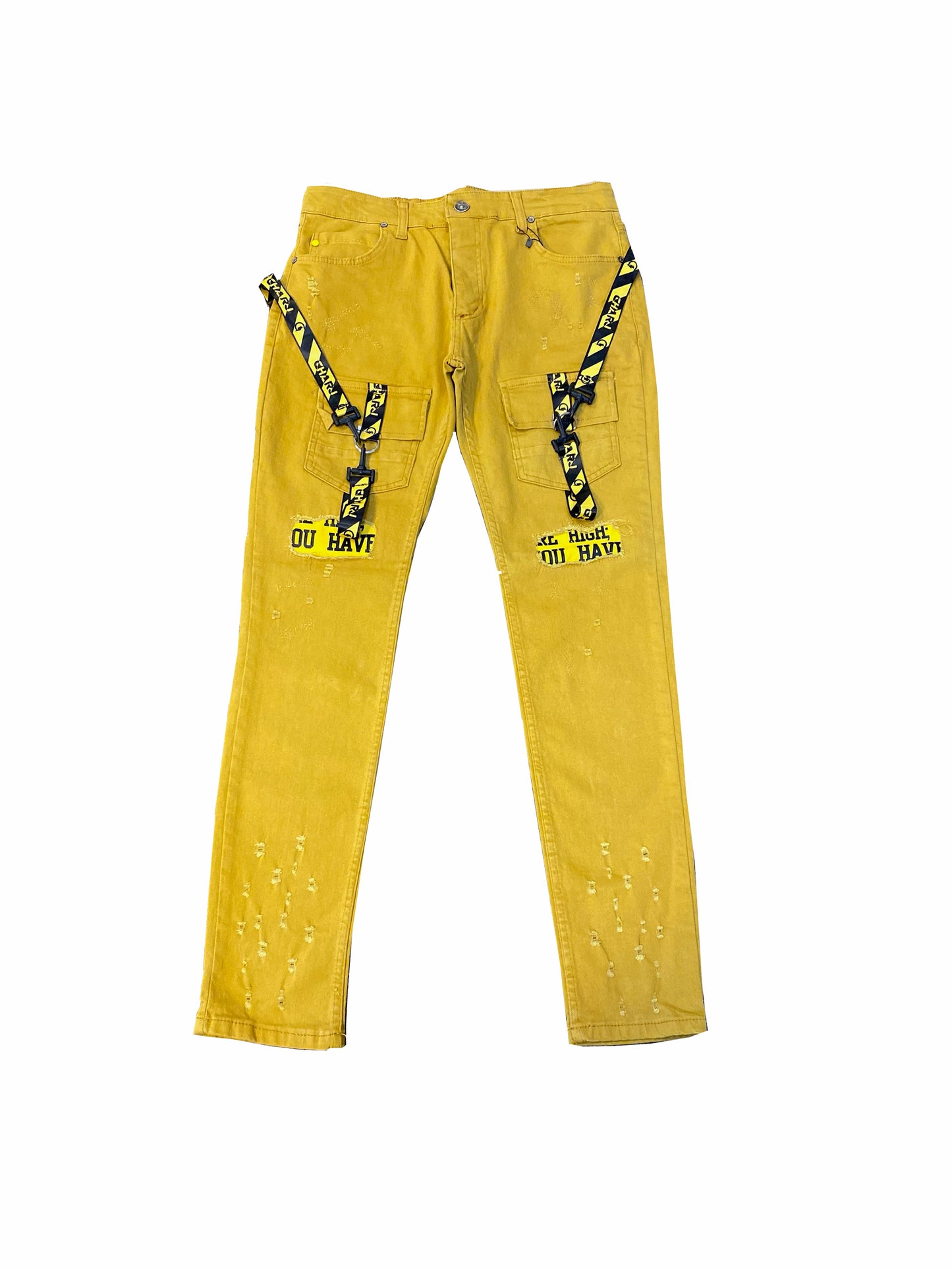 Char J Strap Jeans - Yellow