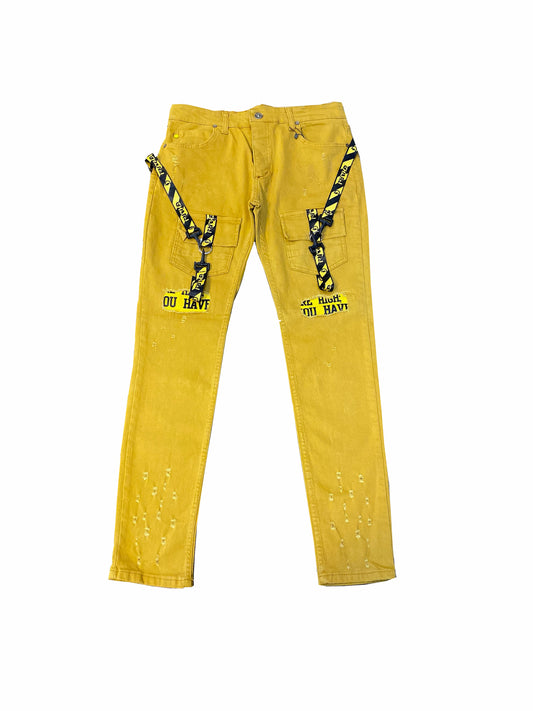 Char J Strap Jeans - Yellow