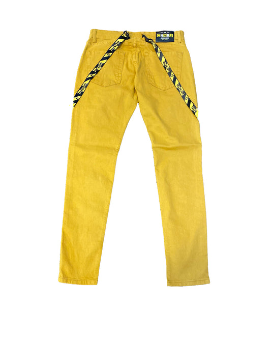 Char J Strap Jeans - Yellow